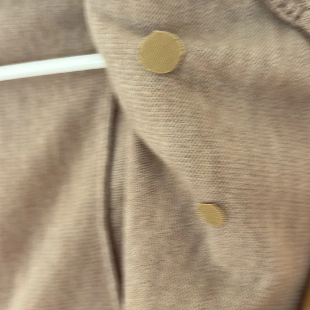 Anthropologie Ha’Penny Long Line Wool Shawl Cardigan Oatmeal XS see condition - Picture 8 of 8